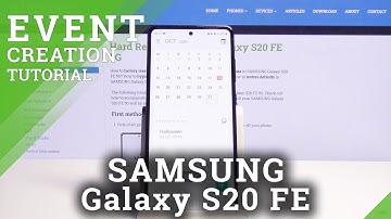 How to Add an Event to Calendar on SAMSUNG Galaxy S20 FE 5G - Event Creation