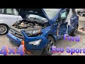 Ford Eco Sport 4х4 боковой удар. Вытяжка порога и стоек