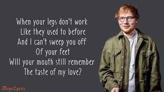 Ed Sheeran - thinking oud loud (letra/lyrics)