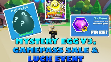 MYSTERY EGG V3, GAMEPASS SALE AND HUGE LUCK EVENT - Roblox Mining Simulator 2