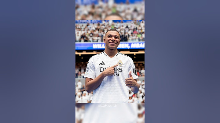 Kylian Mbappe diperkenalkan Real Madrid #beritabola #mbappe #football