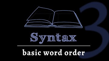 Grammar of Sentences: Word Order (Lesson 3 of 4)