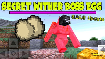 MCPE 0.16.0 SECRET WITHER BOSS SPAWNER EGG! // 0.16.0 Minecraft PE (Pocket Edition)