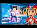 Paw Patrol On A Roll vs PJ Masks Face Swap Super Mighty Pups #1