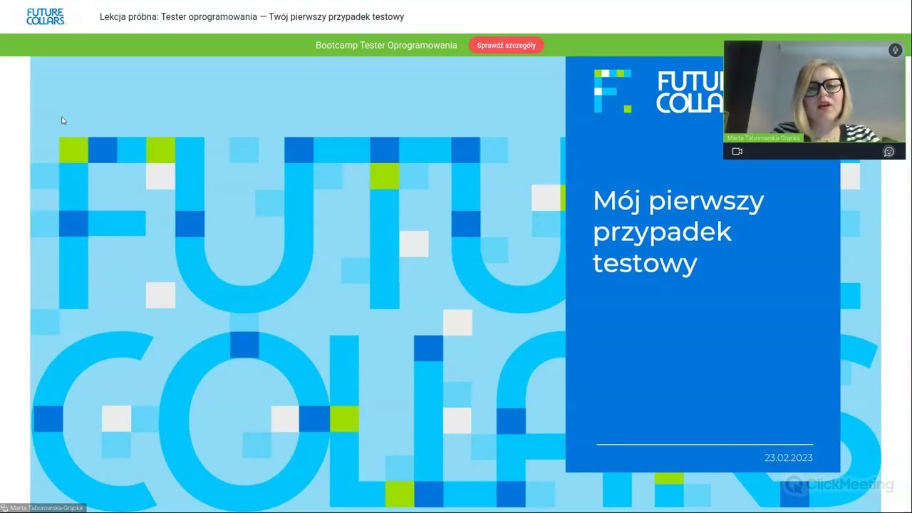 Lekcja próbna Tester oprogramowania - Twój pierwszy przypadek testowy