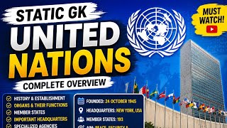 STATIC GK CLASS SYLLABUS & UNITED NATION