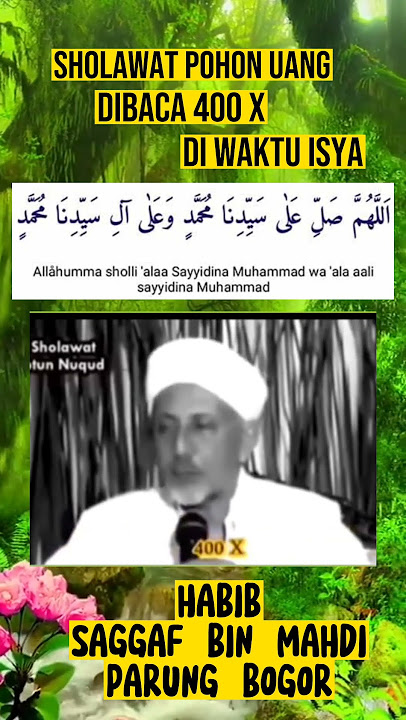 SHOLAWAT POHON UANG || HABIB SAGGAF BIN MAHDI PARUNG BOGOR