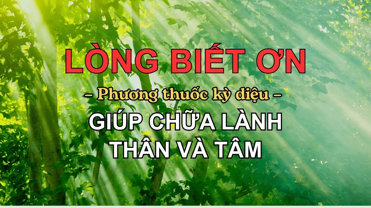 Lòng Biết Ơn -  Phương Thuốc Kỳ Diệu Giúp Chữa Lành Thân & Tâm | Nuôi Dưỡng Tâm Hồn