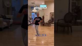 Side Point+Tap+ Slide - Bachata 🫶 basic step tutorial by Oleg Astakhov - DanceWithOleg.com