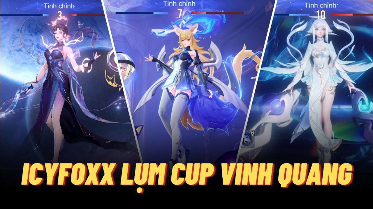 Lụm Cup Vinh Quang cùng Icyfoxx với bộ ba SEPHERA - LILINANA - VIOLET | Liên quân mobile