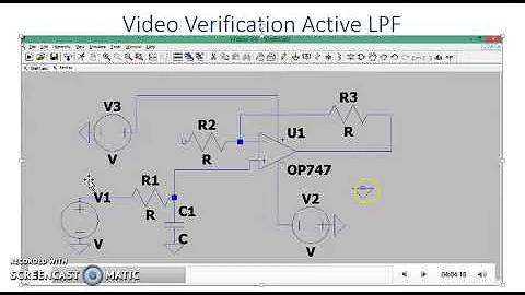 RC Active Low Pass Filter on LTSPICE with Theory
