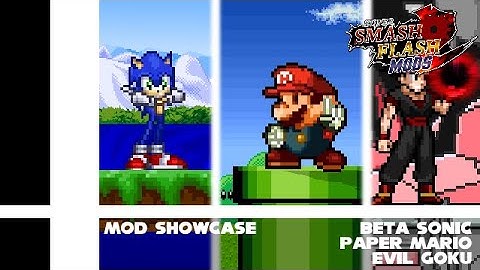 SSF2 Mods Showcase: Beta Sonic/Paper Mario/Evil Goku Patch