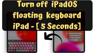How to Turn off the iPadOS Floating keyboard on your iPad: Stuck on iPhone Size Keyboard