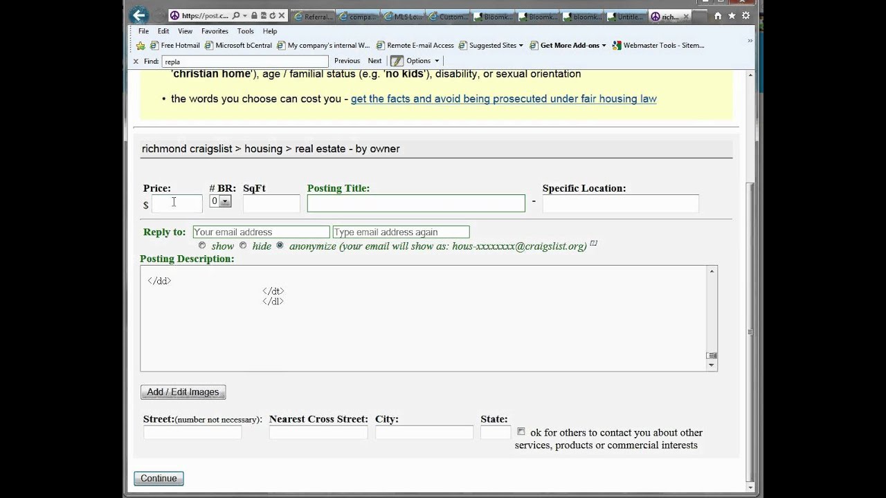 HTML Craigslist Ad - YouTube