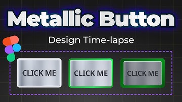 METALLIC Button UI UX Design and Prototype | Figma Timelapse