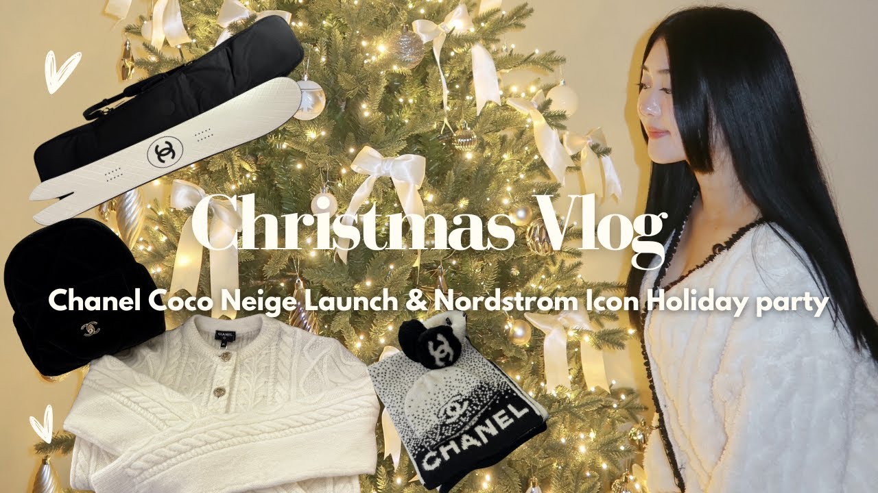 Christmas in Seattle Vlog 1 🤍🎄 | Chanel Coco Neige Launch + Nordstrom Icon Holiday Party