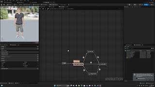 Unreal Engine 5. Using AnimationBlueprint and physic assets