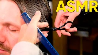 Enjoy This Scissors Only Haircut! 💈 ASMR BARBER