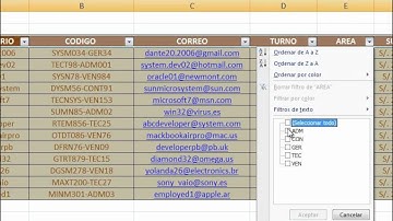 FILTRAR DATOS EXCEL 2007