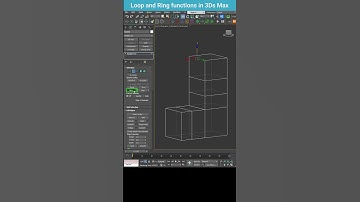 3ds Max Tutorial: How to Use Loop and Ring for Fast Edge Selection #shorts  #3dsmax #loop #ring