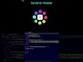 🔥🔥Dynamic navbar #navbar #foryou #shorts #trending #htmlcss #programming #viral #howto #webdevelop