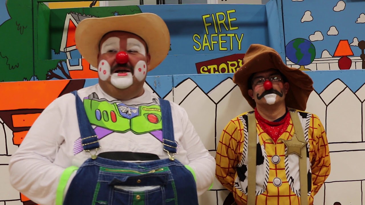 Edinburg Fire Department's "Clown Show" at Robert E. Lee Elementary
