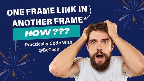 How to open One Frame Link in Another Frame | HTML Frameset Coding | Code With @BeTech-BT