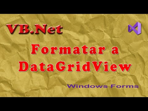 Como formatar (colorir células) uma DataGridView com VB.Net. Visual Studio 2019