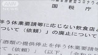 政府　酒の取引停止依頼を撤回(2021年7月14日)