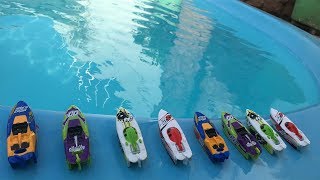 COLOQUEI 8 BARCOS MOTORIZADOS NA PISCINA E FIZ UMA SUPER CORRIDA! screenshot 3