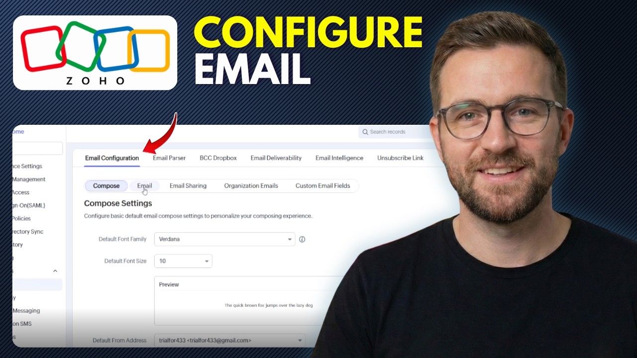 How To Configure Zoho CRM Email Properly (Step By Step 2026) - YouTube