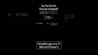 Can You Survive This Calc 2 Integral? (Trig Sub + Parts)