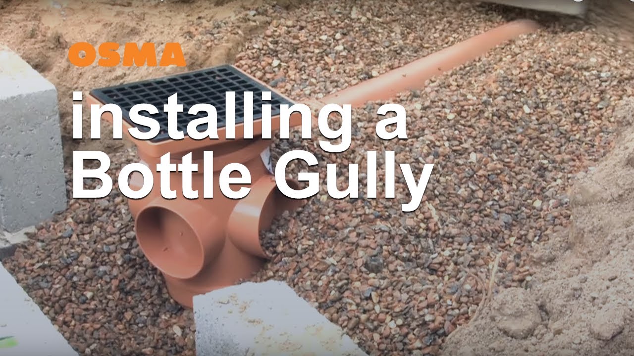 How To Install A Bottle Gully OsmaDrain YouTube