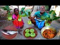Salgom fish curry  collecting  cooking farm fresh salgom with silver carp fish recipe  fish curry