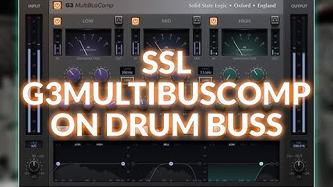 SSL G3 MultiBusComp on Drum Buss