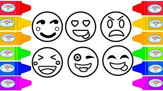 Emoji Coloring Pages | Learn How to Draw and Color In Emoji Faces