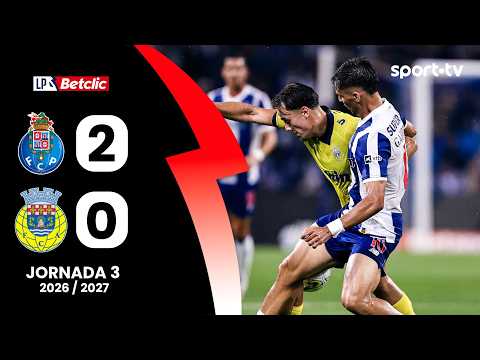Resumo: FC Porto 2-0 Arouca - Liga Portugal Betclic | sport tv