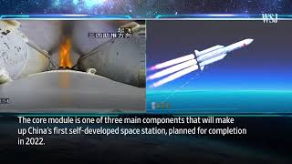 Çinin Yeni Uzay İstasyonu İçin İlk Modülünü Başlatmasını İzleyin