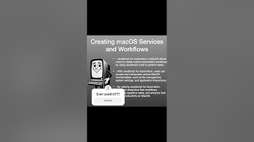 Creating MacOS Services and Workflows