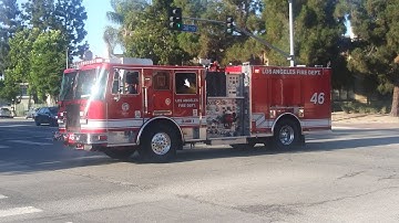 LAFD Engine 46 Responding