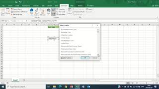 Insert a Date Picker in MS Excel