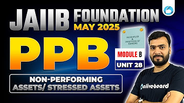 JAIIB May 2025 PPB Module B Unit 28 | Non-Performing Assets/ Stressed Assets | Himanshu Sir