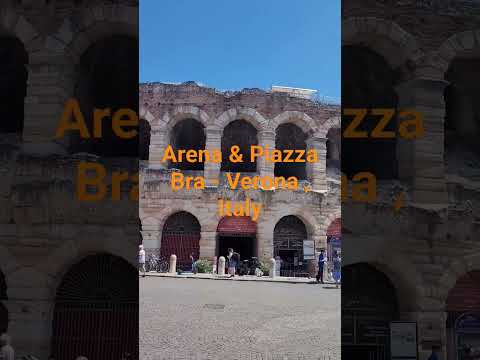 Arena & Piazza Bra - Verona , Italy.    #travel  #arena  #verona