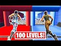 I played a RED vs BLUE 100 Level Deathrun Race... (Fortnite Creative)