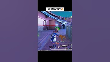Squad Wipe 1 v 4 💀 #bgmishorts #pubgmobile #1v4 #squadwipe #bgmi #solovssquad