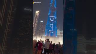 4K Burj Khalifa Laser Show | Lights Up Dubai Night Sky