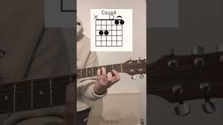 Chord of the Day- Csus4 guitar music shorts youtube youtubeshorts tutorial lesson chords