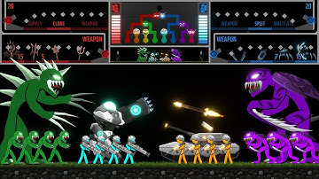 8-Tribe Tournament (Rematch) : War of Tribes #1 #2 - Stickman & Ragdoll Fight