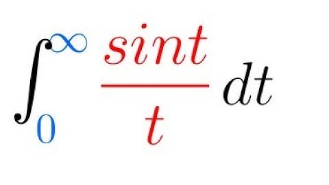Integration of sint/t from limits 0 to infinity