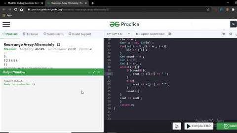 Rearrange Array Alternatively